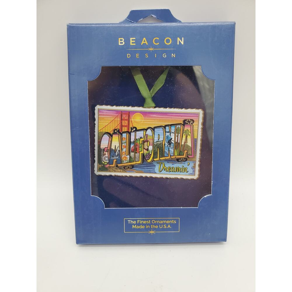 Ornament - Metal California Dreamin - Beacon Designs - Made in USA